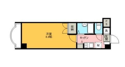 エレガンス 3階 1K 賃貸物件詳細