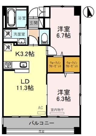 埼玉県さいたま市見沼区東大宮４ 東大宮駅 2LDK マンション 賃貸物件詳細
