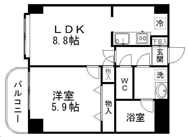 宮城県仙台市宮城野区小鶴２ 東仙台駅 1LDK マンション 賃貸物件詳細