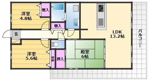 大阪府泉大津市旭町 泉大津駅 3LDK マンション 賃貸物件詳細