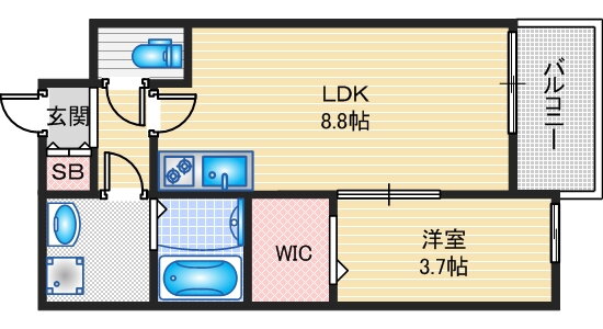 大阪府摂津市正雀３ 正雀駅 1LDK アパート 賃貸物件詳細