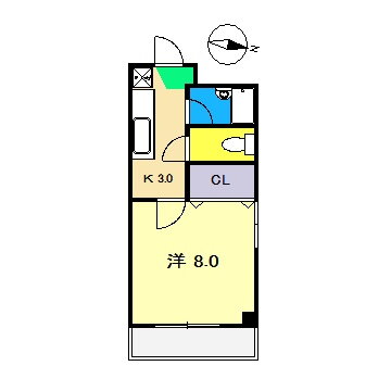 高知県高知市玉水町 上町五丁目駅 1K マンション 賃貸物件詳細