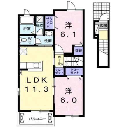 岡山県倉敷市北畝６ 弥生駅 2LDK アパート 賃貸物件詳細