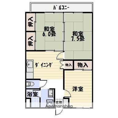 鹿児島県鹿児島市東谷山５ 谷山駅 3DK マンション 賃貸物件詳細