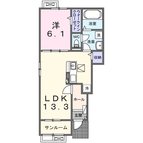 茨城県つくばみらい市小張 みらい平駅 1LDK アパート 賃貸物件詳細