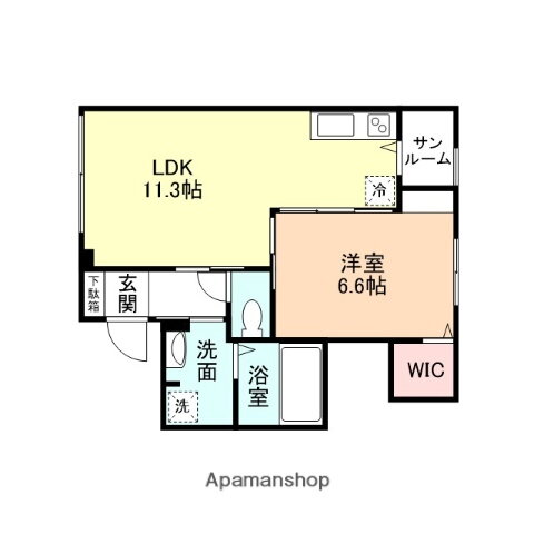 富山県富山市新庄町 東新庄駅 1LDK アパート 賃貸物件詳細