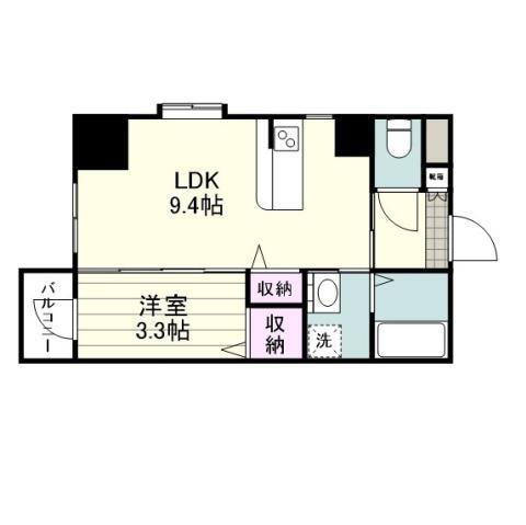 鹿児島県鹿児島市大黒町 いづろ通駅 1LDK マンション 賃貸物件詳細