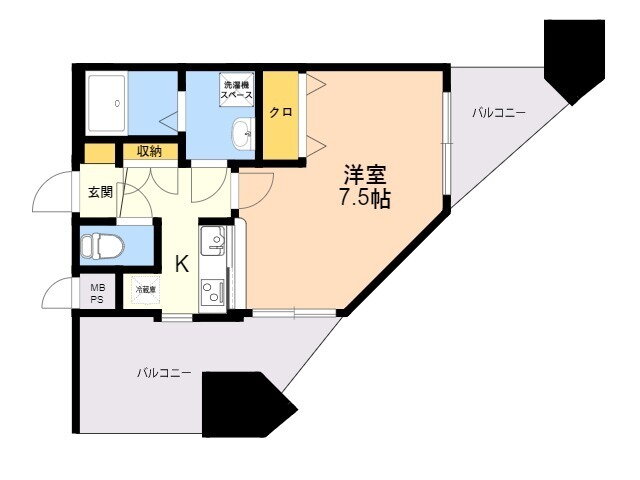 福岡県福岡市中央区渡辺通５ 天神南駅 1K マンション 賃貸物件詳細