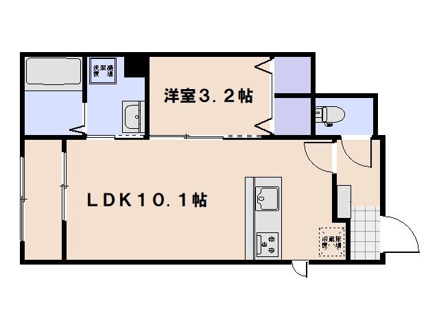 利松３丁目アパート 1階 1LDK 賃貸物件詳細