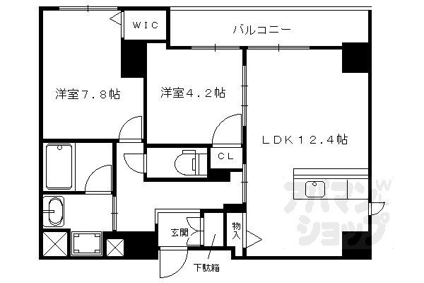 京都府京都市下京区東塩小路町 京都駅 2LDK マンション 賃貸物件詳細