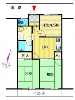 広島県三原市宮浦５ 三原駅 3DK アパート 賃貸物件詳細