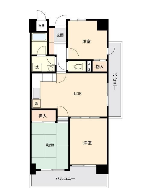 アーバンパーク行徳 4階 3DK 賃貸物件詳細