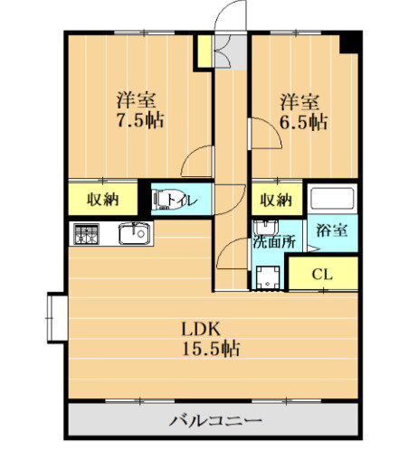 熊本県熊本市北区龍田８ 武蔵塚駅 2LDK マンション 賃貸物件詳細