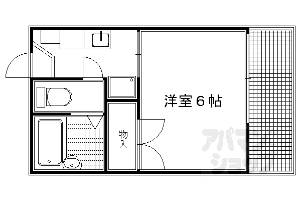 京都府京都市上京区鏡石町 今出川駅 1K アパート 賃貸物件詳細