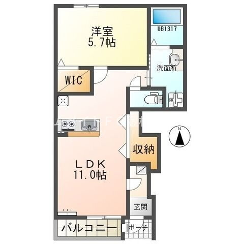 愛知県豊橋市浜道町字薮合 豊橋駅 1LDK アパート 賃貸物件詳細