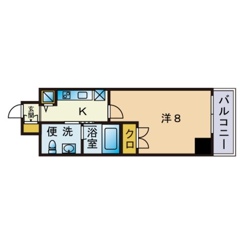 福岡県福岡市中央区高砂２ 西鉄平尾駅 1K マンション 賃貸物件詳細
