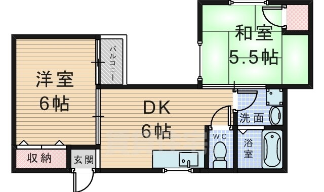 大阪府豊中市螢池西町１ 蛍池駅 2DK マンション 賃貸物件詳細