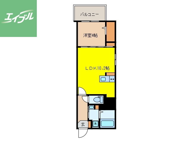 長崎県長崎市目覚町 茂里町駅 1LDK マンション 賃貸物件詳細
