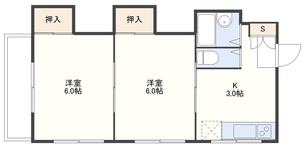 長崎県長崎市岩屋町 道ノ尾駅 2K マンション 賃貸物件詳細