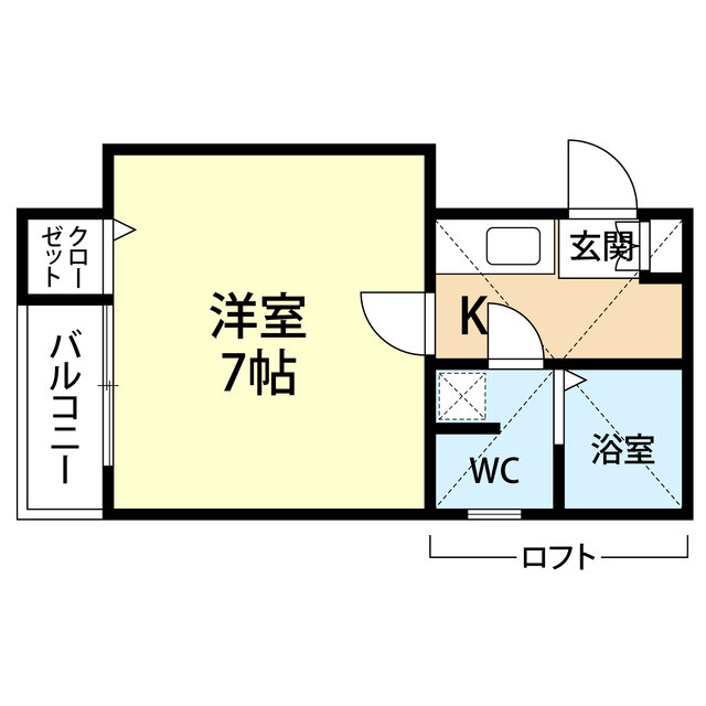福岡県福岡市西区愛宕１ 姪浜駅 1K アパート 賃貸物件詳細