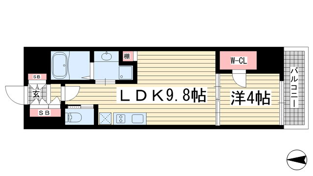 兵庫県神戸市中央区中山手通２ 三ノ宮駅 1LDK マンション 賃貸物件詳細