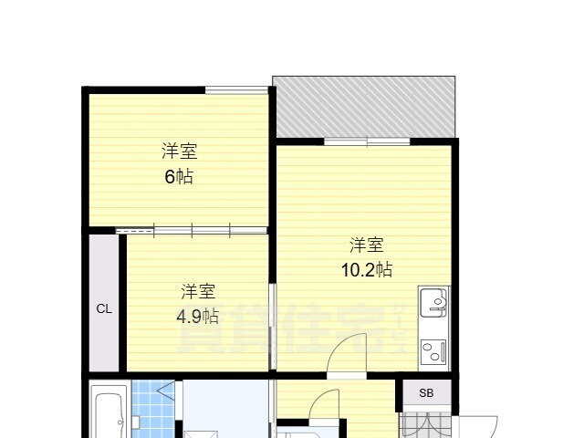 大阪府豊中市若竹町１ 緑地公園駅 2LDK アパート 賃貸物件詳細