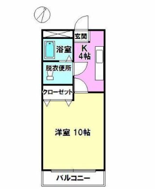 静岡県浜松市中央区根洗町 1K アパート 賃貸物件詳細