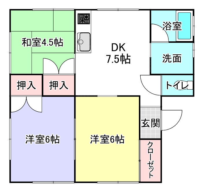 千葉県香取市虫幡 小見川駅 3DK 一戸建て 賃貸物件詳細