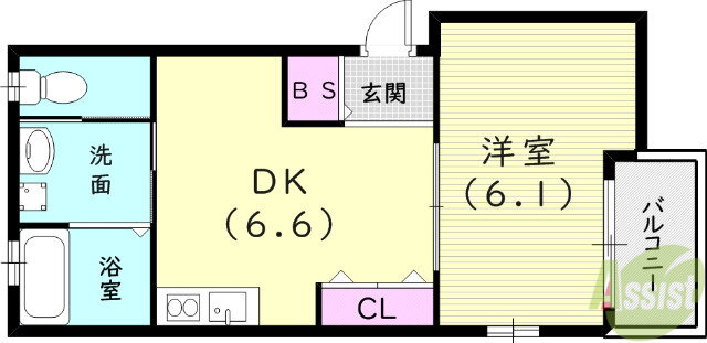 兵庫県西宮市中屋町 西宮北口駅 1DK アパート 賃貸物件詳細