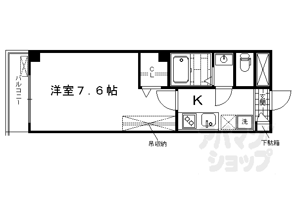 京都府京都市下京区西七条八幡町 西大路駅 1K マンション 賃貸物件詳細