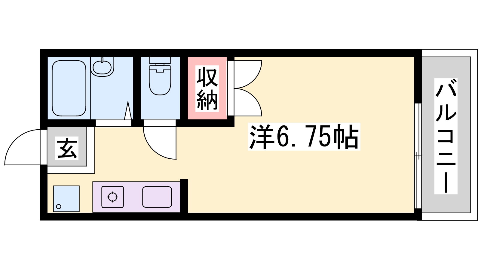 兵庫県姫路市玉手１ 西飾磨駅 ワンルーム アパート 賃貸物件詳細