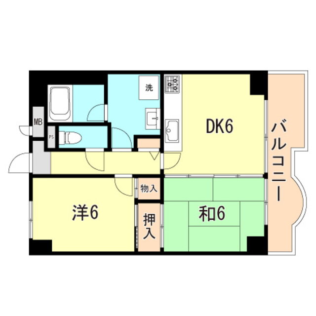 兵庫県明石市魚住町西岡 東二見駅 2DK マンション 賃貸物件詳細