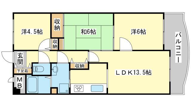 グラースガーデン今宿 2階 3LDK 賃貸物件詳細
