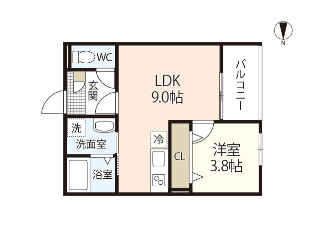岡山県岡山市北区富町１ 岡山駅 1LDK アパート 賃貸物件詳細
