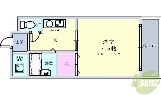 ＥＳＴＵＤＩＯ豊中 3階 1K 賃貸物件詳細