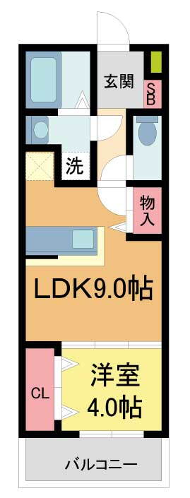 ジェイドパレス小花 3階 1LDK 賃貸物件詳細