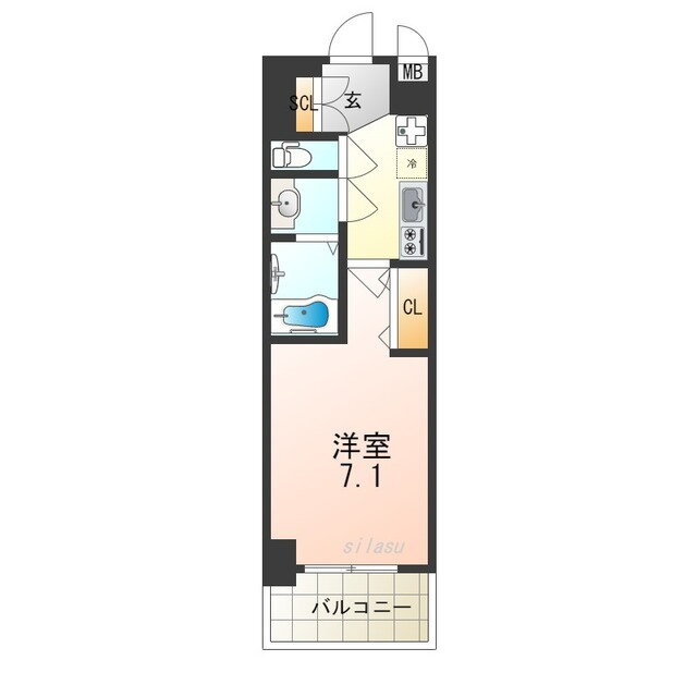 大阪府大阪市西区新町３ 西長堀駅 1K マンション 賃貸物件詳細