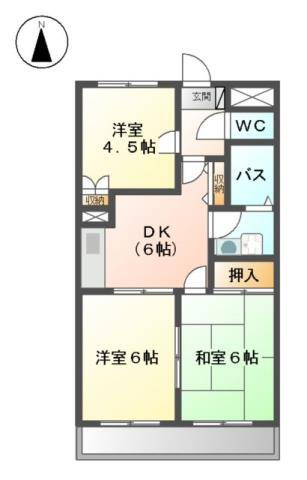 愛知県清須市西市場１ 新清洲駅 3DK アパート 賃貸物件詳細