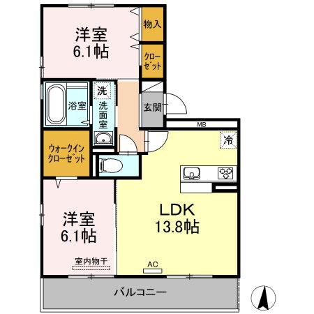 愛媛県松山市西石井５ 2LDK アパート 賃貸物件詳細