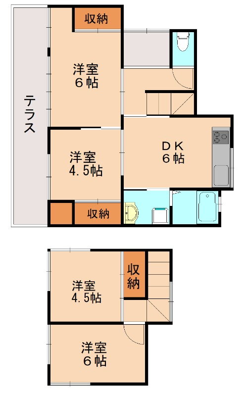 福岡県北九州市八幡西区藤原１ 折尾駅 4DK アパート 賃貸物件詳細