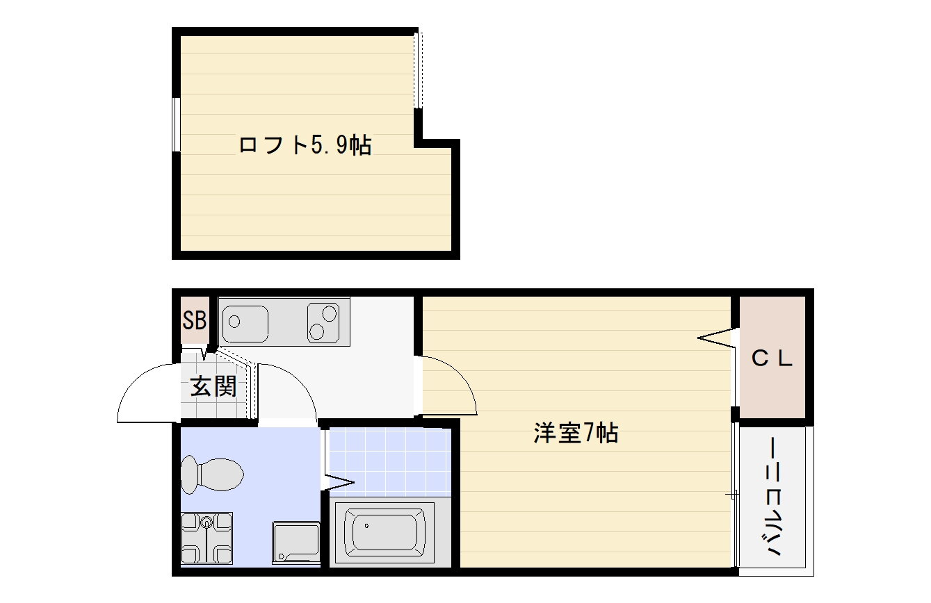 大阪府大阪市平野区加美南５ 加美駅 1K アパート 賃貸物件詳細