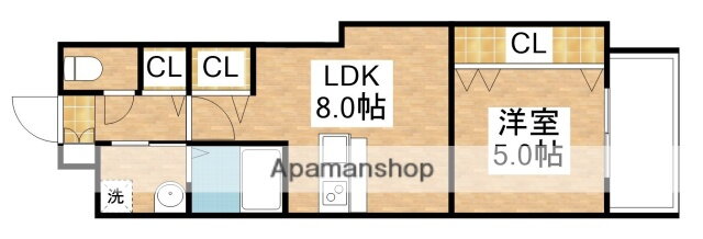 コンプレート金田 13階 1DK 賃貸物件詳細