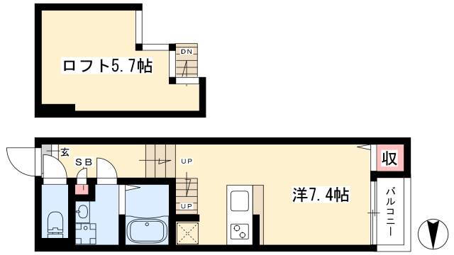 愛知県名古屋市中川区柳堀町 山王駅 ワンルーム アパート 賃貸物件詳細