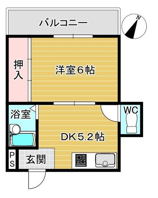 キャピタル城西 3階 1DK 賃貸物件詳細