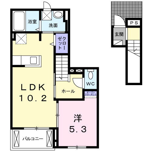 愛知県豊川市久保町小深田 国府駅 1LDK アパート 賃貸物件詳細