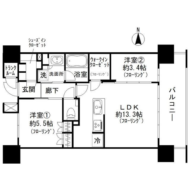 福岡県福岡市中央区荒戸１ 大濠公園駅 2LDK マンション 賃貸物件詳細