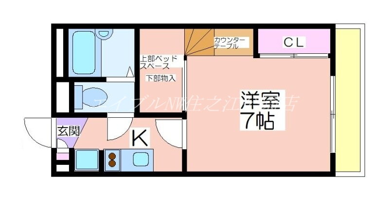 大阪府大阪市住之江区安立４ 我孫子道駅 1K マンション 賃貸物件詳細