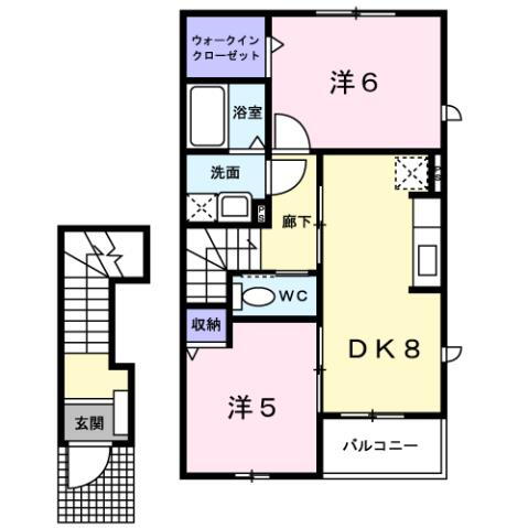福井県丹生郡越前町朝日１ 神明駅 2DK アパート 賃貸物件詳細