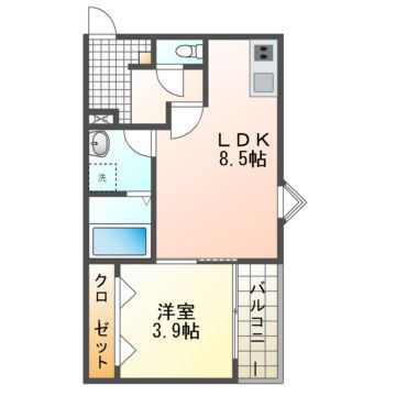 愛知県江南市古知野町熱田 江南駅 1LDK アパート 賃貸物件詳細
