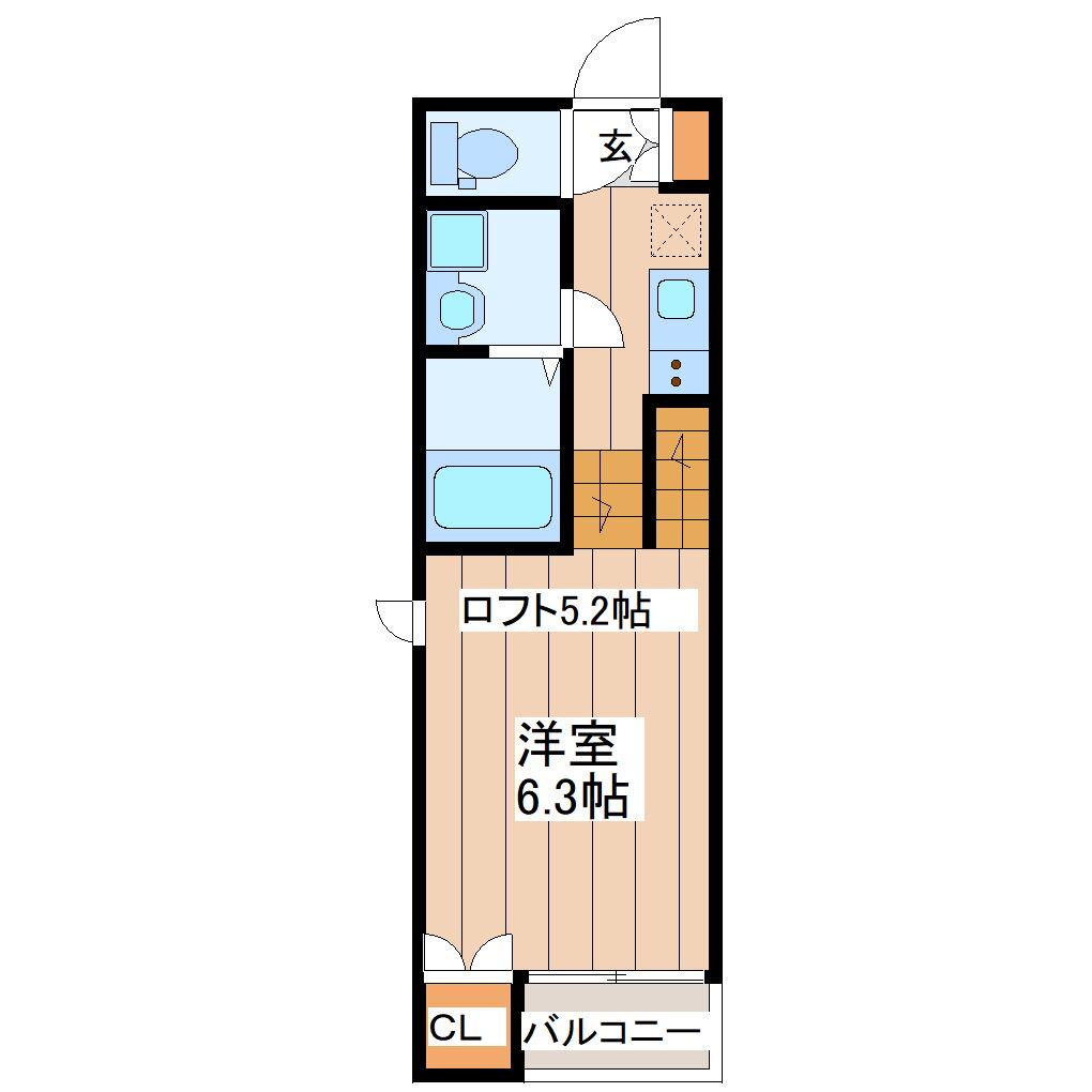 宮城県仙台市若林区若林１ 長町一丁目駅 1K アパート 賃貸物件詳細